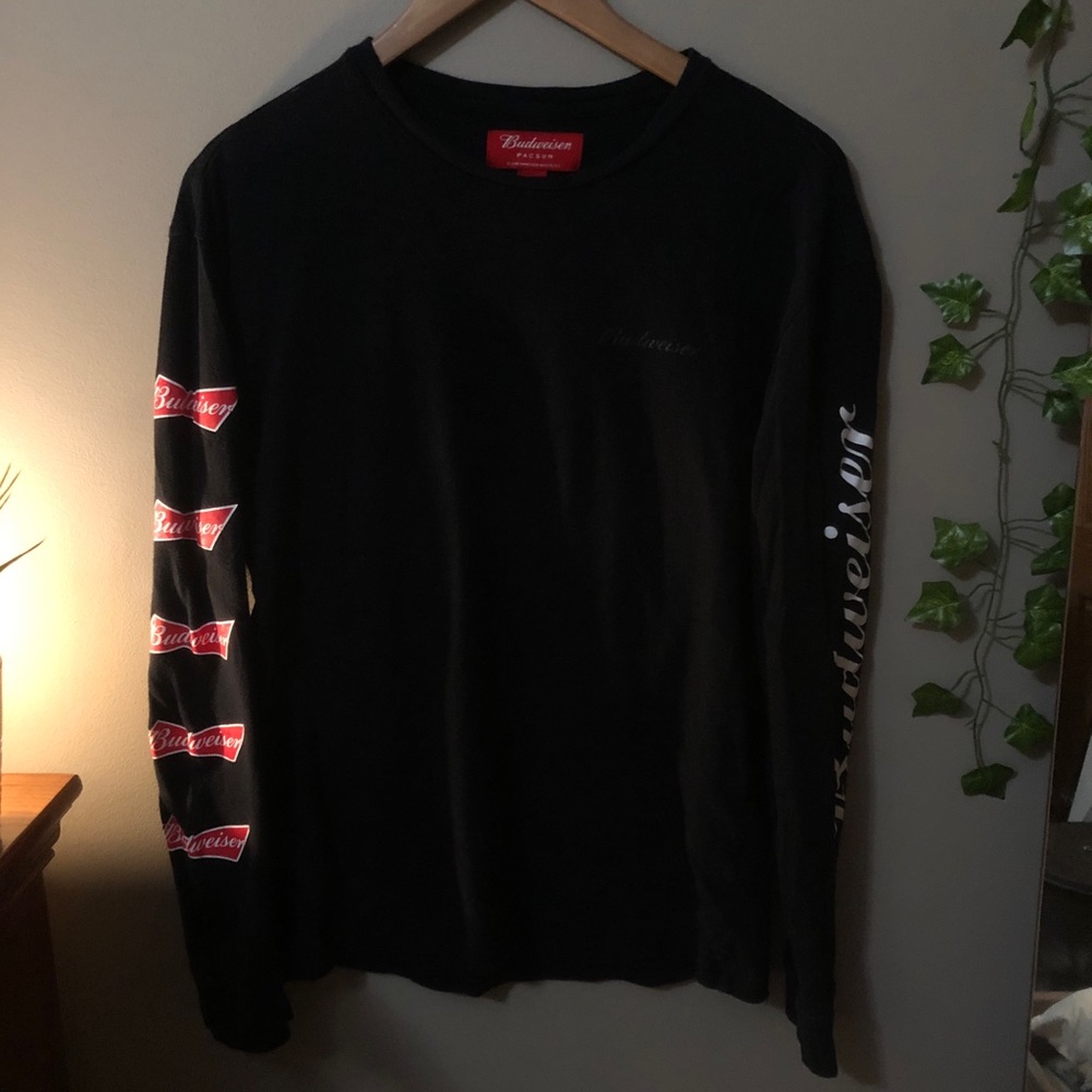 Budweiser graphic tee.